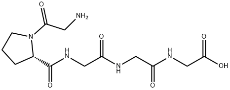 Glycine, glycyl-L-prolylglycylglycyl- Structure