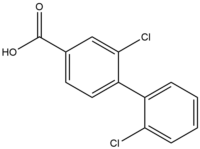 2,2'-Dichloro[1,1'-biphenyl]-4-carboxylic acid Structure