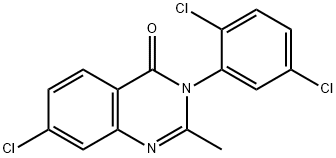 7-Chloro-3-(2,5-dichlorophenyl)-2-methylquinazolin-4(3H)-one Structure