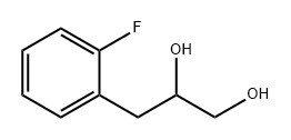 1,2-Propanediol, 3-(2-fluorophenyl)- Structure