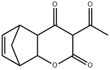 3-Acetyl-4a,5,8,8a-tetrahydro-2H-5,8-methanochromene-2,4(3H)-dione 구조식 이미지
