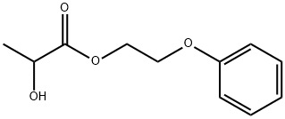 Propanoic acid, 2-hydroxy-, 2-phenoxyethyl ester Structure