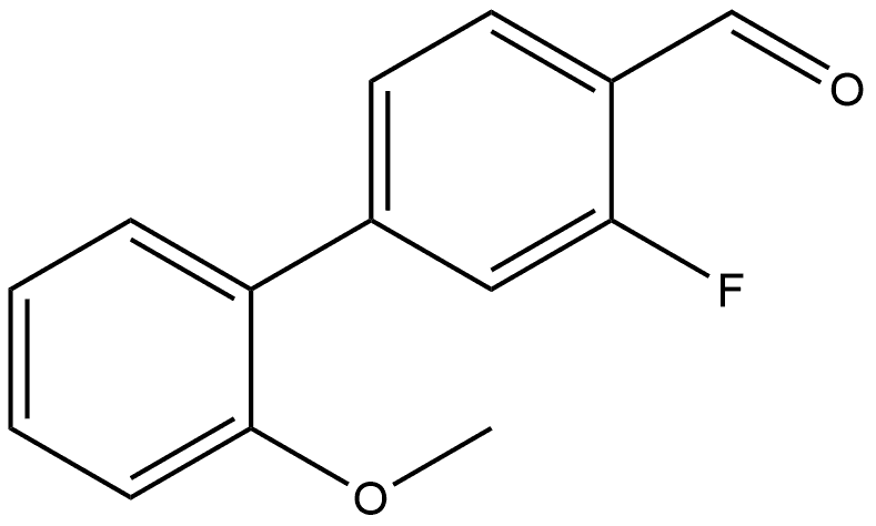 3-Fluoro-2'-methoxy[1,1'-biphenyl]-4-carboxaldehyde Structure