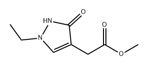 1H-Pyrazole-4-acetic acid, 1-ethyl-2,3-dihydro-3-oxo-, methyl ester Structure