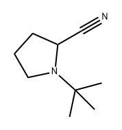 2-Pyrrolidinecarbonitrile, 1-(1,1-dimethylethyl)- Structure