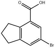 6-bromoindane-4-carboxylic acid 구조식 이미지
