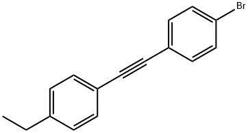 Benzene, 1-bromo-4-[(4-ethylphenyl)ethynyl]- (9CI) 구조식 이미지