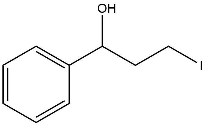 3-iodo-1-phenylpropan-1-ol 구조식 이미지