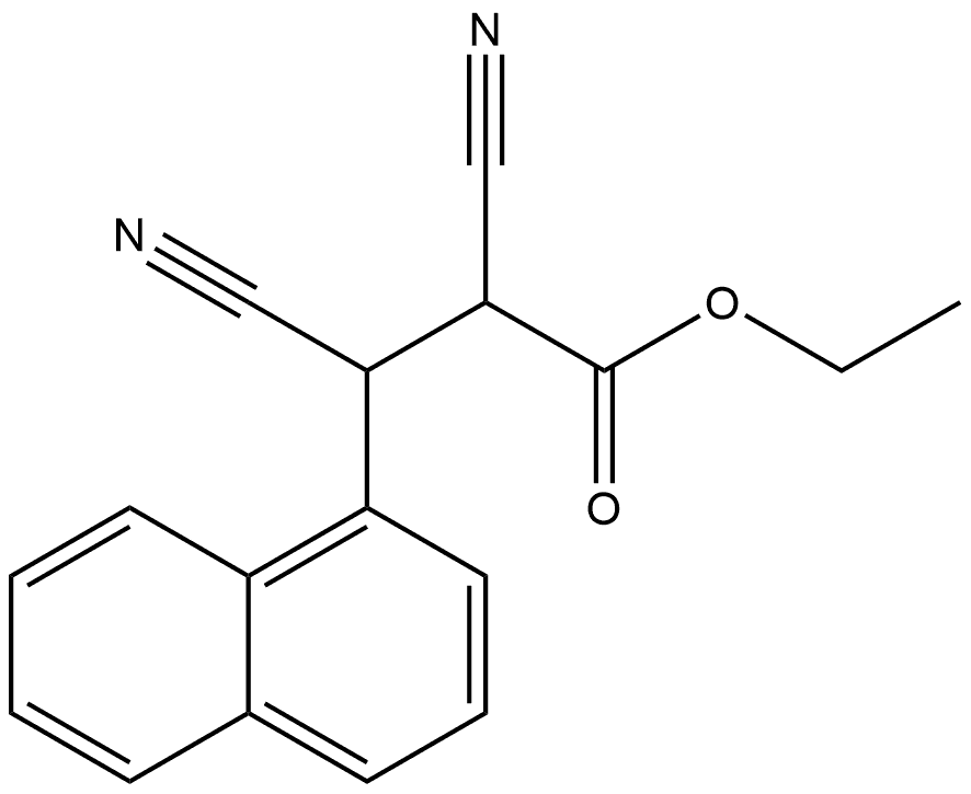 Ethyl 2,3-dicyano-3-(naphthalen-1-yl)propanoate Structure