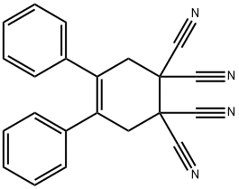 4-Cyclohexene-1,1,2,2-tetracarbonitrile, 4,5-diphenyl- Structure