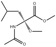 Leucine, N-acetyl-2-methoxy-, methyl ester Structure