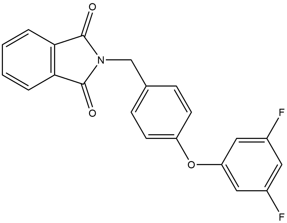 2-[[4-(3,5-Difluorophenoxy)phenyl]methyl]-1H-isoindole-1,3(2H)-dione Structure