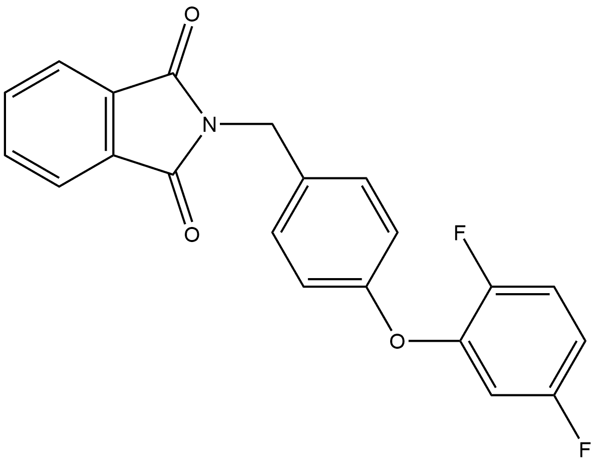 2-[[4-(2,5-Difluorophenoxy)phenyl]methyl]-1H-isoindole-1,3(2H)-dione Structure