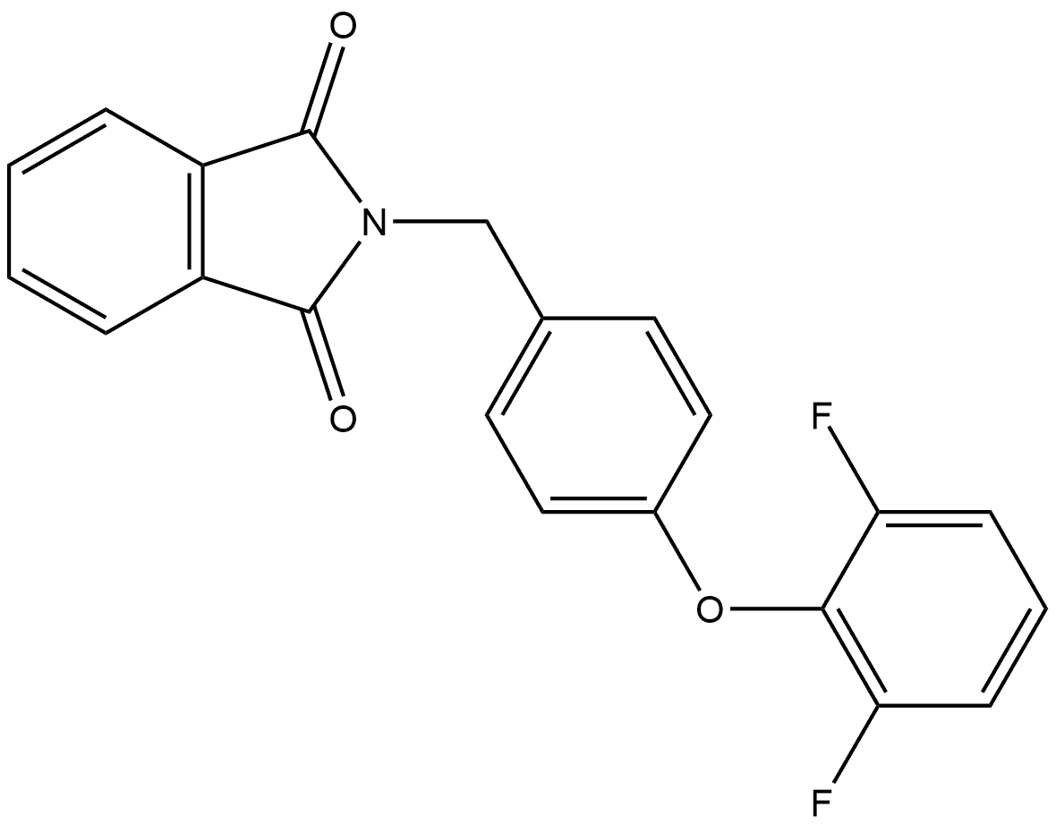 2-[[4-(2,6-Difluorophenoxy)phenyl]methyl]-1H-isoindole-1,3(2H)-dione Structure