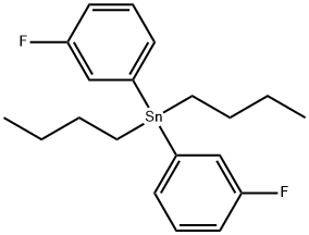 Stannane, dibutylbis(3-fluorophenyl)- Structure