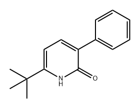 2(1H)-Pyridinone, 6-(1,1-dimethylethyl)-3-phenyl- 구조식 이미지