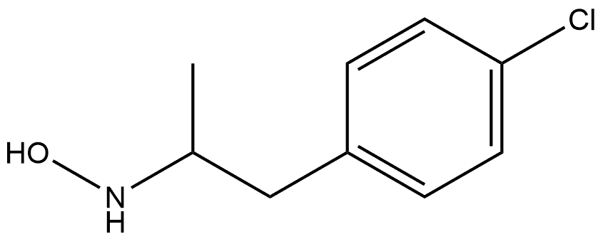 Benzeneethanamine, 4-chloro-N-hydroxy-α-methyl- 구조식 이미지