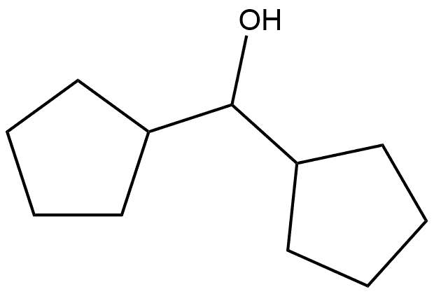 Cyclopentanemethanol, α-cyclopentyl- 구조식 이미지