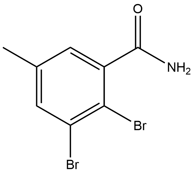 2,3-Dibromo-5-methylbenzamide Structure