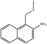 2-Naphthalenamine, 1-[(methylthio)methyl]- Structure