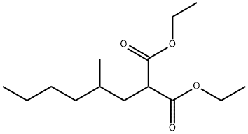 Propanedioic acid, 2-(2-methylhexyl)-, 1,3-diethyl ester 구조식 이미지