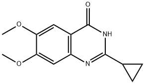 4(3H)-Quinazolinone, 2-cyclopropyl-6,7-dimethoxy- Structure