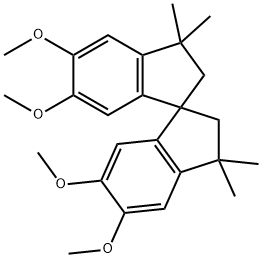 5,5'',6,6''-Tetramethoxy-3,3,3'',3''-tetramethyl-2,2'',3,3''-tetrahydro-1,1''-spirobi[indene] Structure