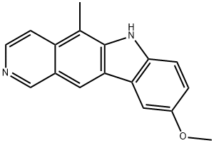 6H-Pyrido[4,3-b]carbazole, 9-methoxy-5-methyl- Structure