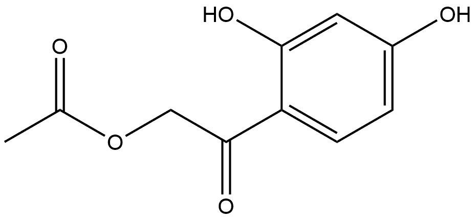 2-(Acetyloxy)-1-(2,4-dihydroxyphenyl)ethanone Structure