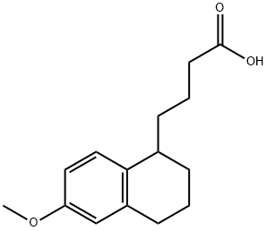 4-(6-Methoxy-1,2,3,4-tetrahydronaphthalen-1-yl)butanoic acid Structure