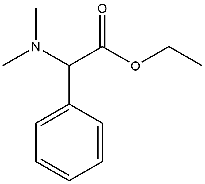 Benzeneacetic acid, α-(dimethylamino)-, ethyl ester Structure