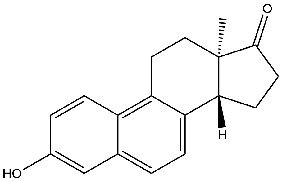 Estra-1,3,5,7,9-pentaen-17-one, 3-hydroxy-, (13α,14β)- (9CI) Structure