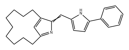 12-Azabicyclo[9.2.1]tetradeca-11,14-diene, 13-[(5-phenyl-1H-pyrrol-2-yl)methylene]- 구조식 이미지