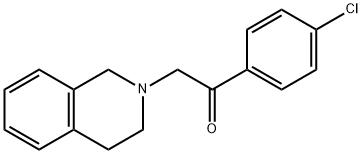 1-(4-Chlorophenyl)-2-(3,4-dihydroisoquinolin-2(1H)-yl)ethan-1-one 구조식 이미지