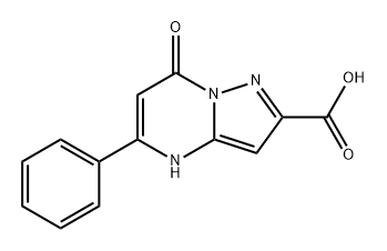 Pyrazolo[1,5-a]pyrimidine-2-carboxylic acid, 4,7-dihydro-7-oxo-5-phenyl- Structure