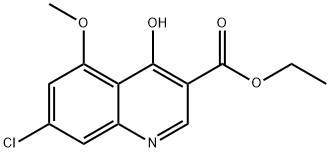 Ethyl 7-chloro-5-methoxy-4-oxo-1,4-dihydroquinoline-3-carboxylate 구조식 이미지
