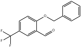 2-(Benzyloxy)-5-(trifluoromethyl)benzaldehyde Structure