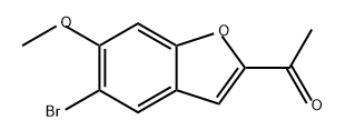 Ethanone, 1-(5-bromo-6-methoxy-2-benzofuranyl)- Structure