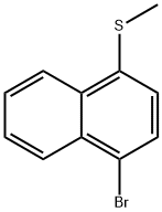 Naphthalene, 1-bromo-4-(methylthio)- Structure