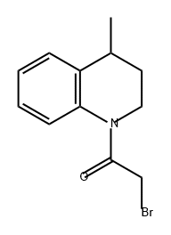 Ethanone, 2-bromo-1-(3,4-dihydro-4-methyl-1(2H)-quinolinyl)- Structure