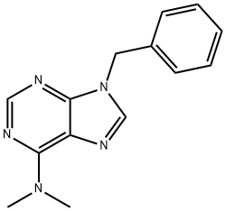 9H-Purin-6-amine, N,N-dimethyl-9-(phenylmethyl)- Structure