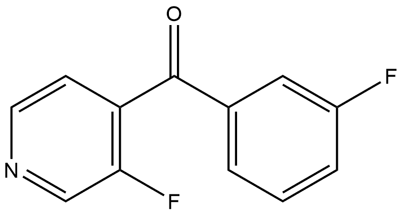 (3-Fluorophenyl)(3-fluoro-4-pyridinyl)methanone Structure