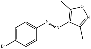 Isoxazole, 4-[(4-bromophenyl)azo]-3,5-dimethyl- Structure