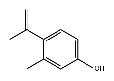 Phenol, 3-methyl-4-(1-methylethenyl)- Structure