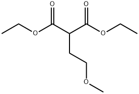 Propanedioic acid, 2-(2-methoxyethyl)-, 1,3-diethyl ester 구조식 이미지