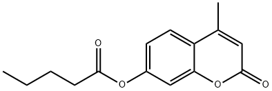 4-Methyl-2-oxo-2H-chromen-7-yl pentanoate 구조식 이미지