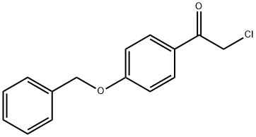 Ethanone, 2-chloro-1-[4-(phenylmethoxy)phenyl]- Structure