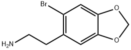 2-(6-bromo-1,3-dioxaindan-5-yl)ethan-1-amine 구조식 이미지