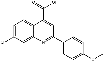 7-Chloro-2-(4-methoxyphenyl)quinoline-4-carboxylic acid Structure