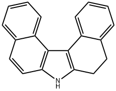 5H-Dibenzo[c,g]carbazole, 6,7-dihydro- Structure